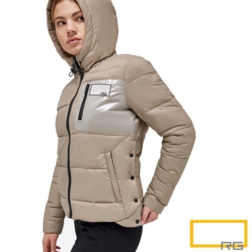 [RGITALY] Nylon Quilted Hooded Jacket 여성용 패딩점퍼 재킷